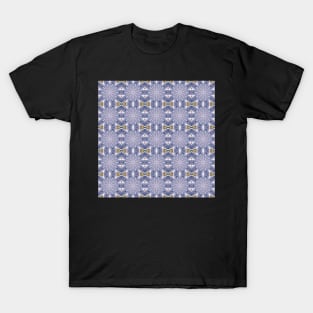 Winter Road Aerial view Kaleidoscope pattern 16 T-Shirt